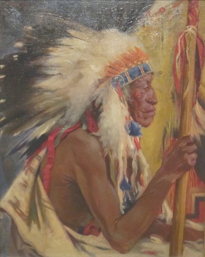 Taos War Chief by Julius C. Rolshoven